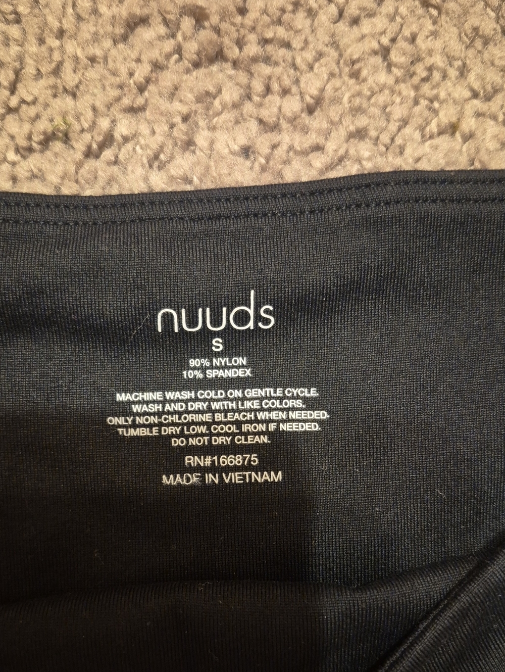 Nuuds Square Neck Black Bodysuit XS & S - Picture 2 of 5